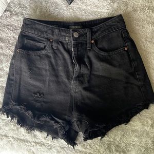 Wild Fable Black Denin Mom Shorts